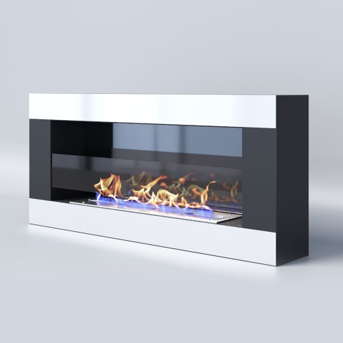 Биокамин "Русский огонь" Модерн 900N настенный с защитным и декоративным стеклом