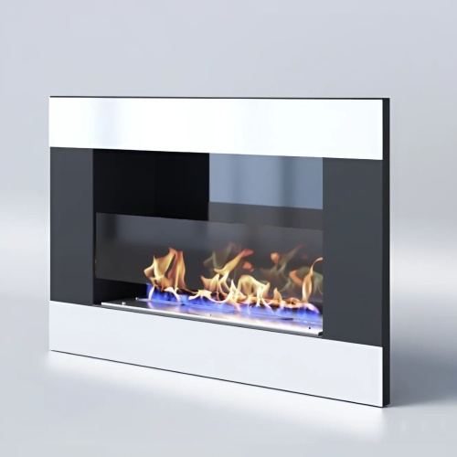 Биокамин "Русский огонь" Модерн 650V встраиваемый с декоративным стеклом (стемалитом)