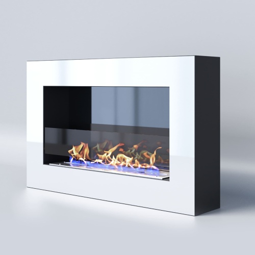 Биокамин "Русский огонь" Хай-тек 800N настенный (высота 500мм.) с декоративным стеклом (стемалитом)