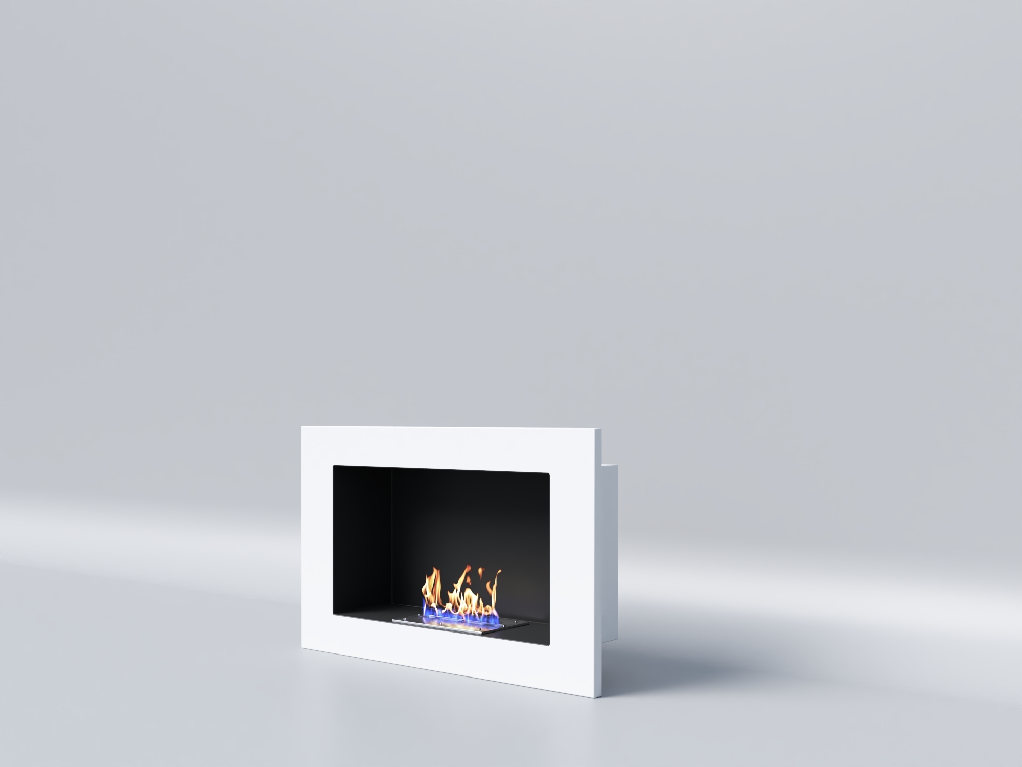 Биокамин "Русский огонь" Лайт Бланк 550V с защитным и декоративным стеклом по цене 19 750 руб.