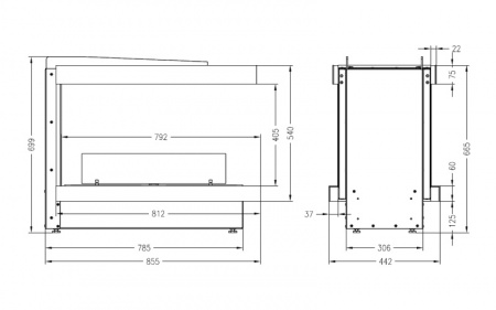 Встраиваемый биокамин Spartherm Ebios-fire U чёрный Встраиваемый биокамин Spartherm Ebios-fire U чёрный по цене 246 000 руб.