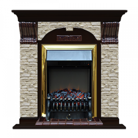 Арочный Грот однотонный (венге)+Fobos Brass Арочный Грот однотонный (венге)+Fobos Brass