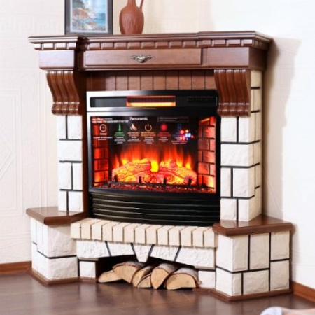 Экстерион угловой (светлый дуб)+Panoramic 25 LED FX QZ