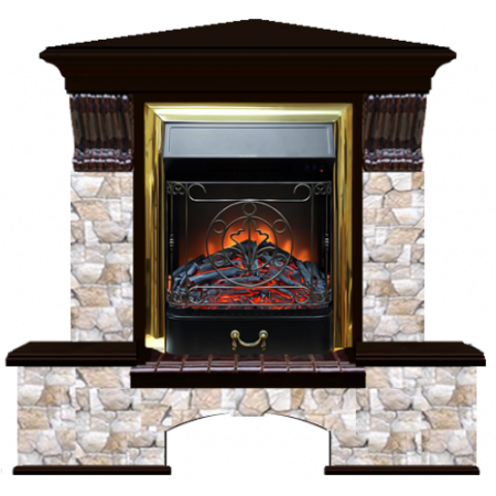 Бостон К Арбат угловой (венге)+Majestic Brass Бостон К Арбат угловой (венге)+Majestic Brass