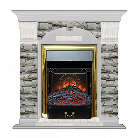 Арочный Алтай (беленый дуб)+Majestic Brass Арочный Алтай (беленый дуб)+Majestic Brass