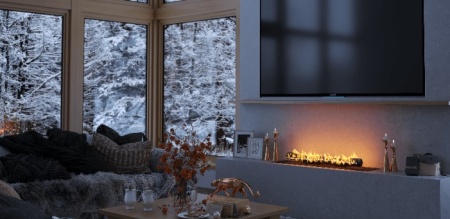 Биокамин Airtone LOG 600 steel по цене 298 000 руб.